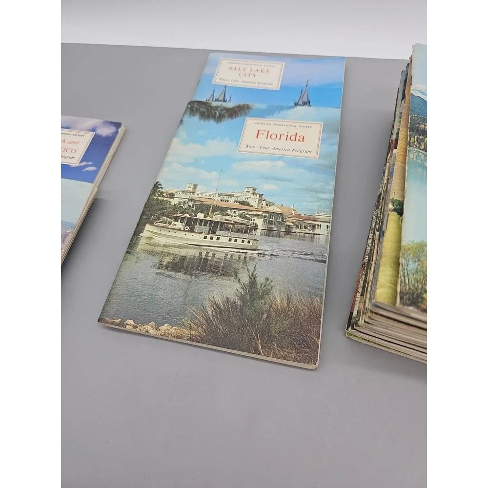 Lot 17 VTG AMERICAN GEOGRAPHICAL SOCIETY Around The World Program Books 1956-62